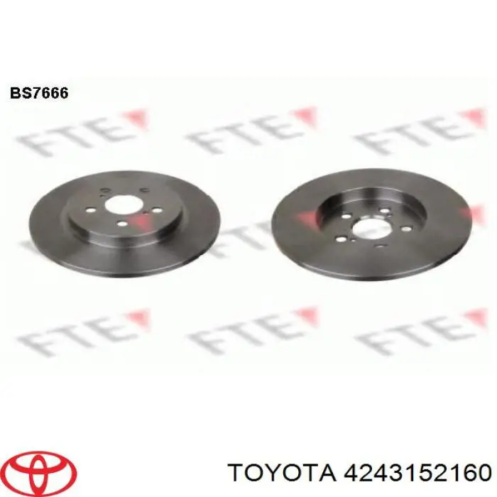 Тормозные диски 4243152160 Toyota