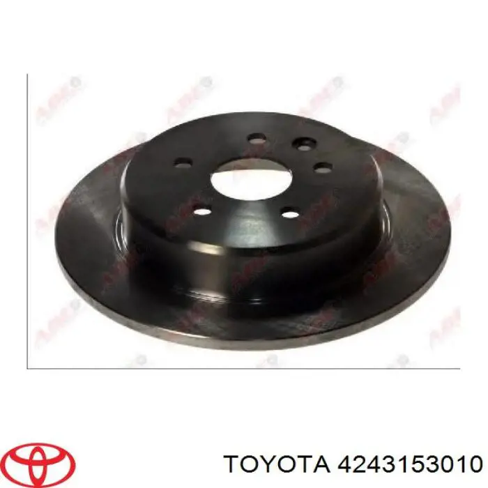 Disco de freno trasero 4243153010 Toyota/Lexus