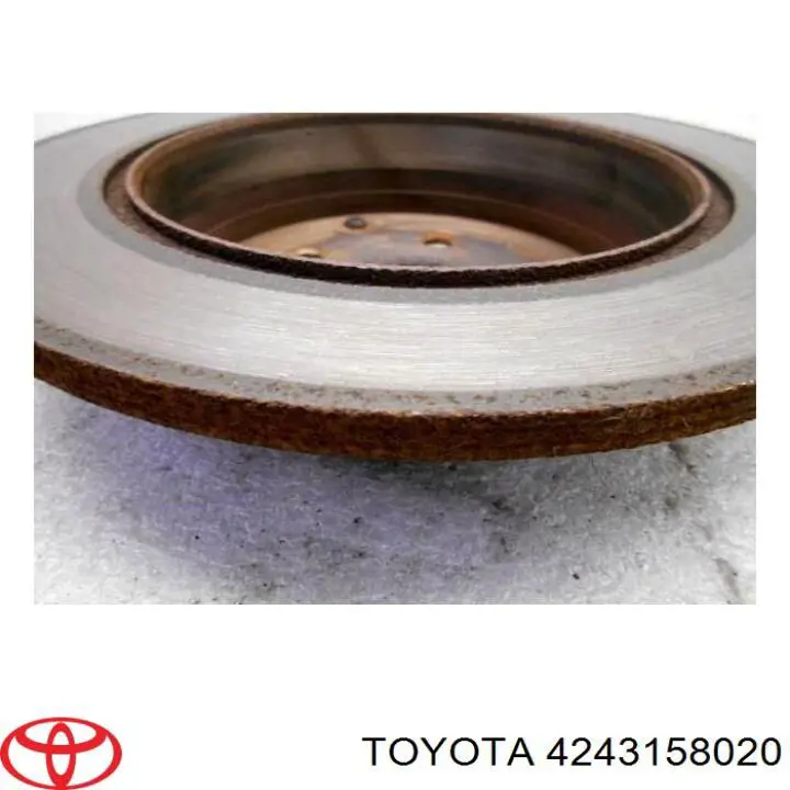 4243158020 Toyota disco do freio traseiro