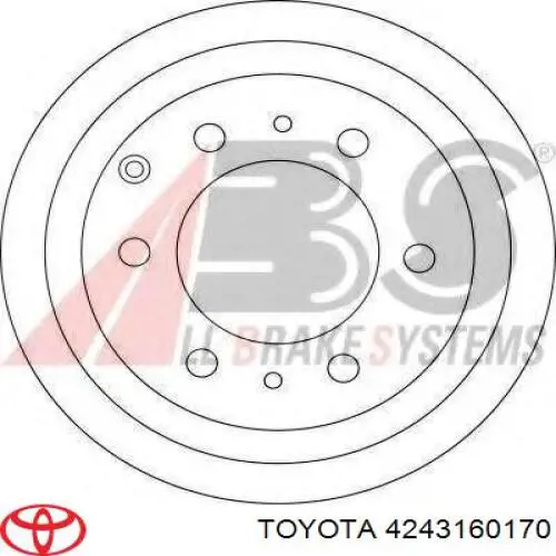 4243160170 Toyota Дисковый тормоз