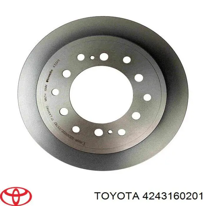 Задний дисковый тормоз Toyota 4243160201