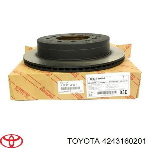4243160201 Toyota диск тормозной задний