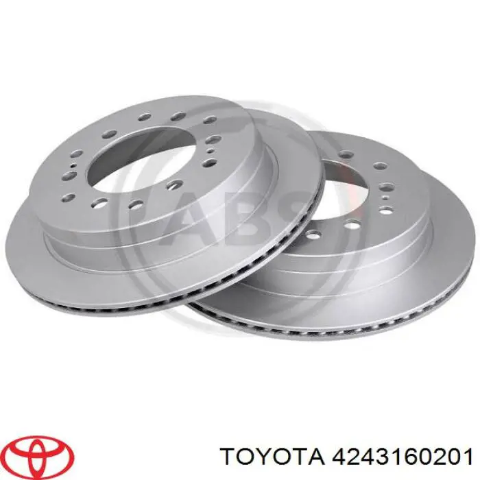 Тормозные диски 4243160201 Toyota