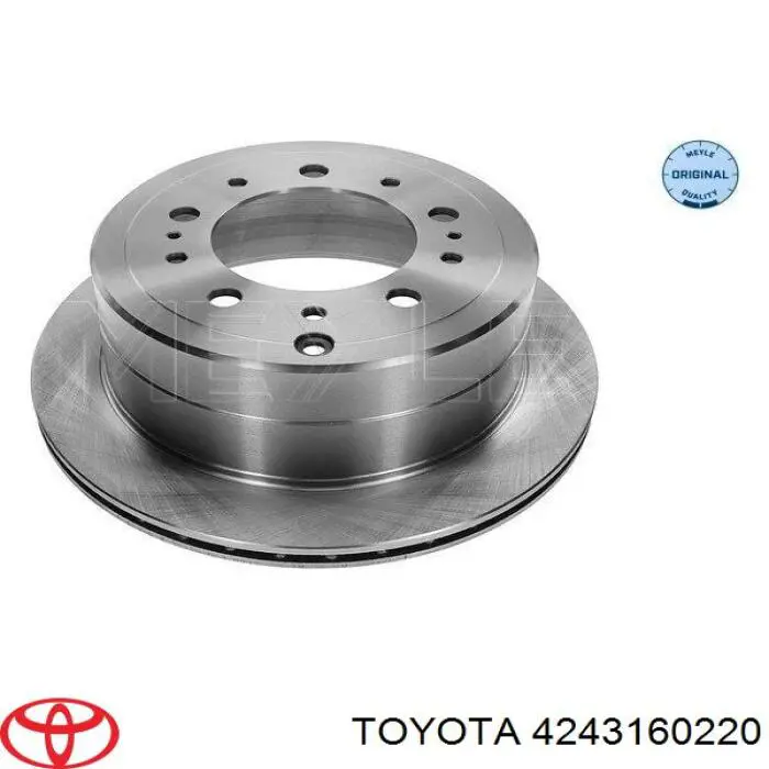 Задний тормозной диск Toyota 4243160220 цена, от 65.83 USD