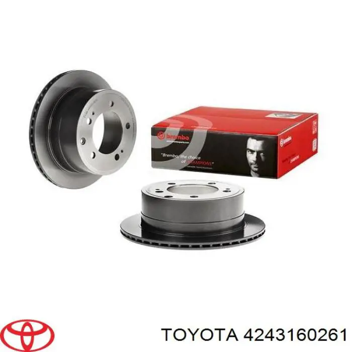 Купить 4243160261 Toyota Диск тормозной задний