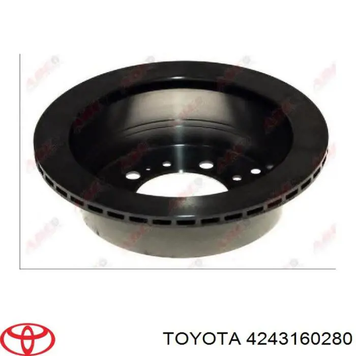 Задний тормозной диск Toyota 4243160280 цена, от 65.13 USD
