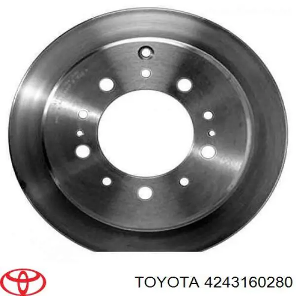 Купить 4243160280 Toyota Диск тормозной задний
