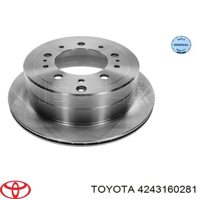 4243160281 Toyota диск тормозной задний
