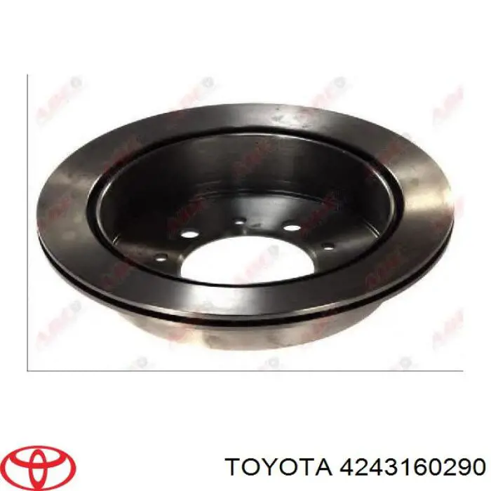 Задний дисковый тормоз Toyota 4243160290