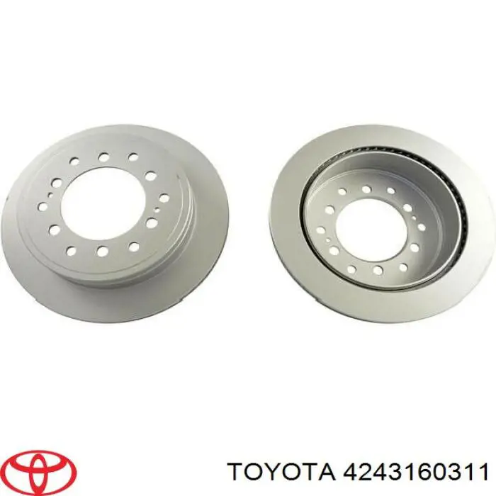 Disco do freio traseiro Toyota 4243160311 preço, a partir de 83,50 USD