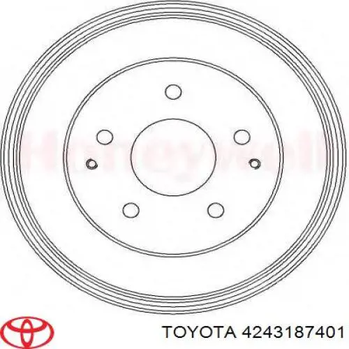 Барабан тормозной задний Toyota 4243187401 цена, от 55.47 USD