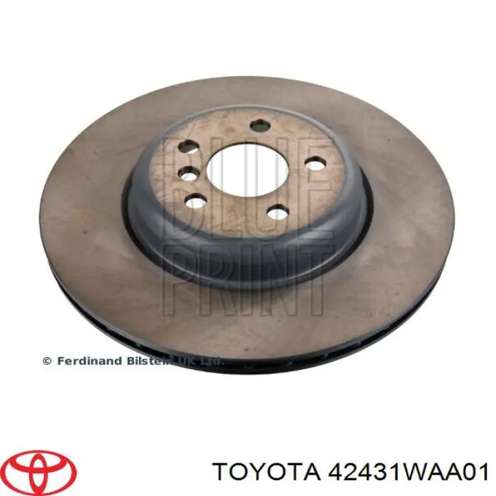 Disco de freno trasero 42431WAA01 Toyota