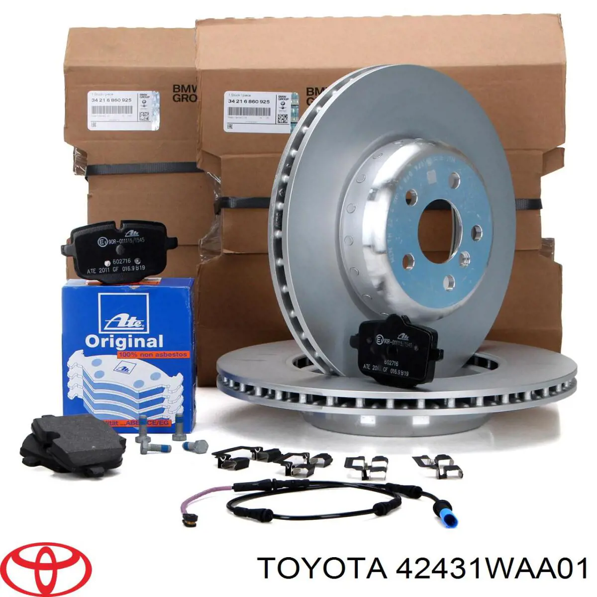 Задний дисковый тормоз Toyota 42431WAA01