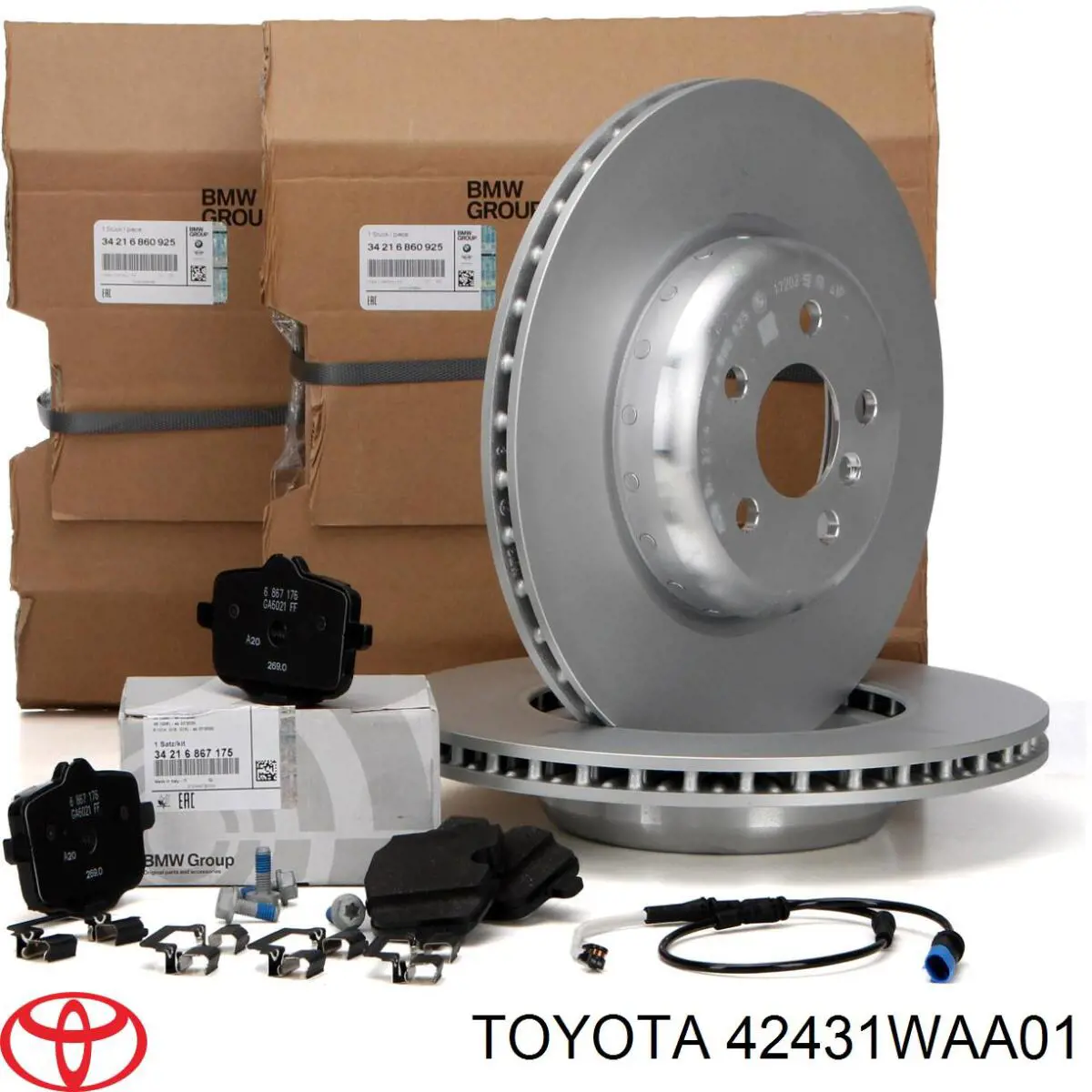 42431WAA01 Toyota тормозные диски