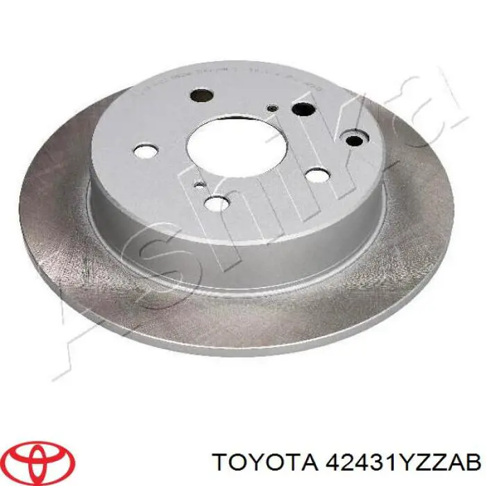 42431YZZAB Toyota disco do freio traseiro