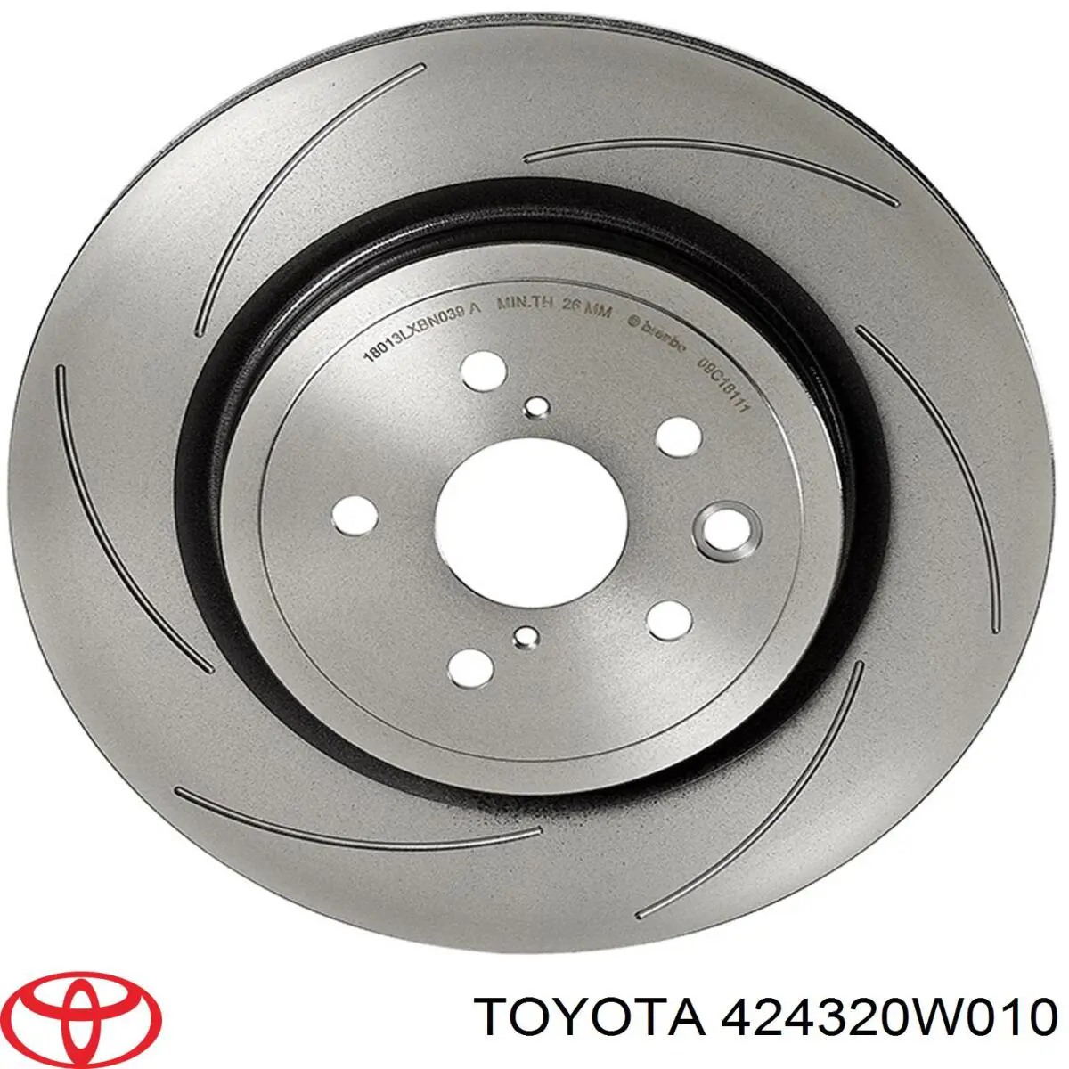 Задний тормозной диск Toyota 424320W010 цена, от 143.23 USD