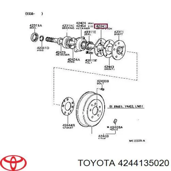 4244135020 Toyota 