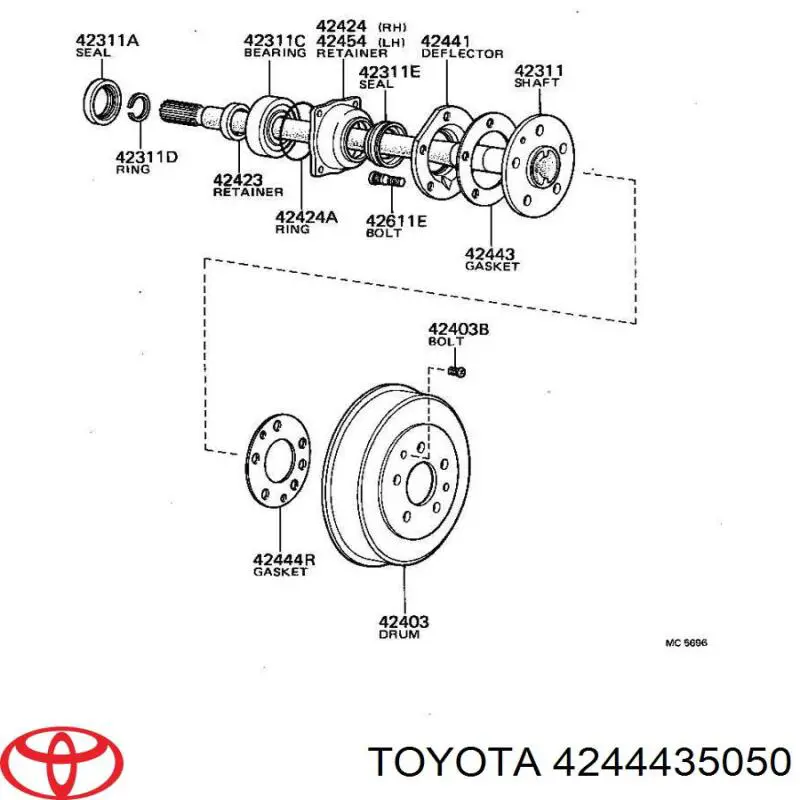  4244435050 Toyota