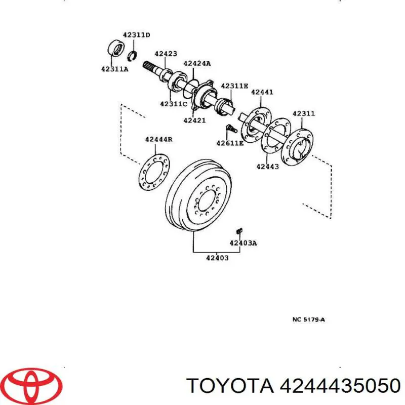  Toyota 4244435050 цена, от 2.88 USD
