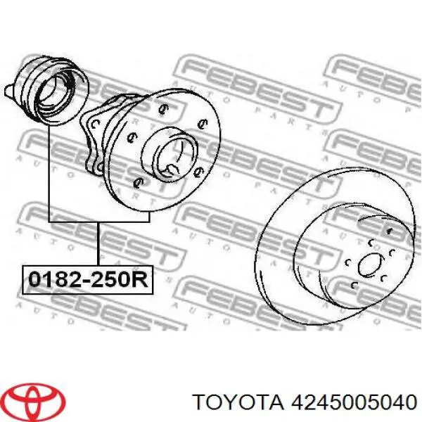 Ступицы задних колес Toyota 4245005040 цена, от 26.64 USD