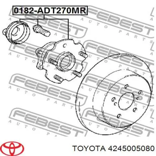 4245005080 Toyota Ступица задняя