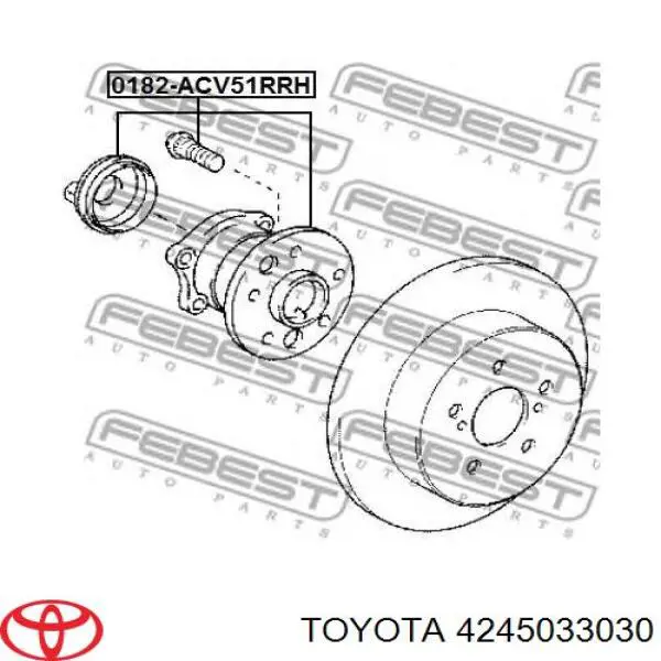 Ступица задняя правая Toyota 4245033030