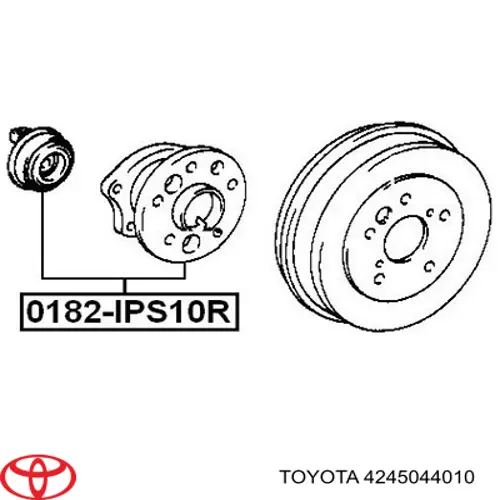 Ступица задняя 4245044010 Toyota