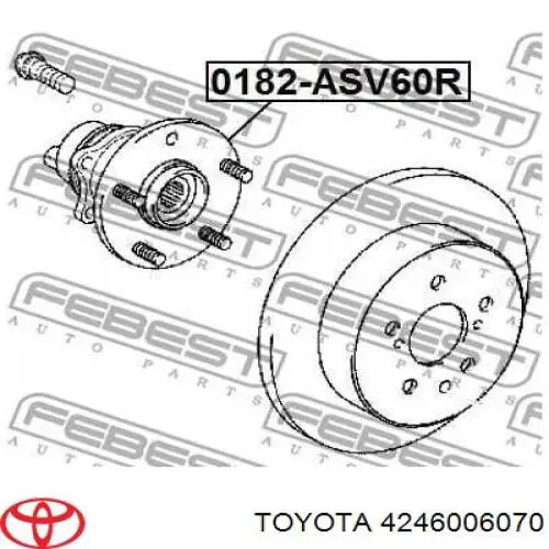 Маточина задня ліва 4246006070 Toyota/Lexus