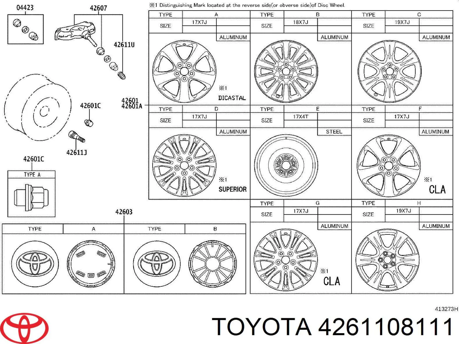  4261108111 Toyota