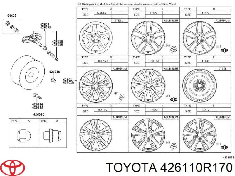  426110R170 Toyota