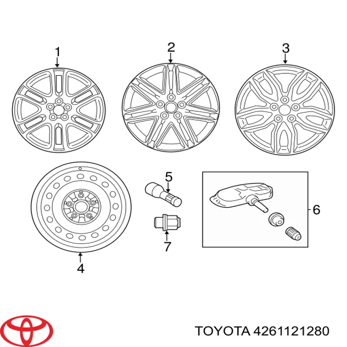 Toyota 4261121280 цена, от 101.35 USD