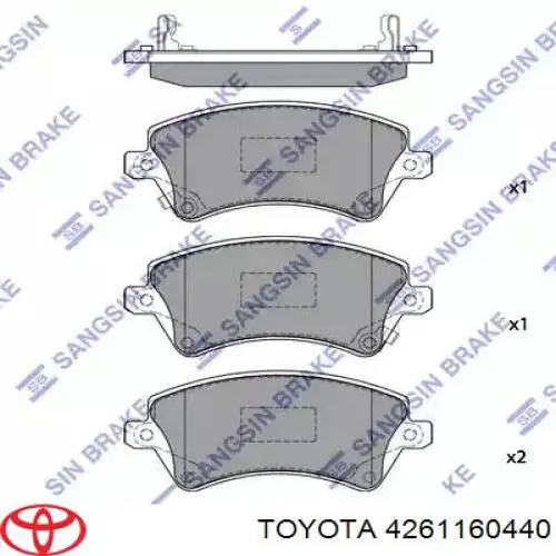 Диски колесные стальные (штампованные) 4261160440 Toyota