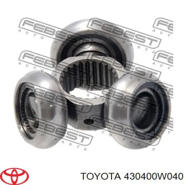 430400W040 Toyota junta homocinética interna dianteira esquerda