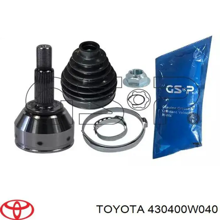 Шрус внутренний левый 430400W040 Toyota