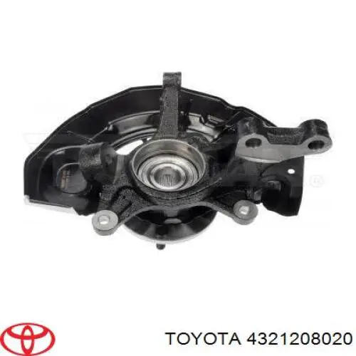 Цапфа (поворотный кулак) передний левый Toyota 4321208020 цена, от 56.43 USD