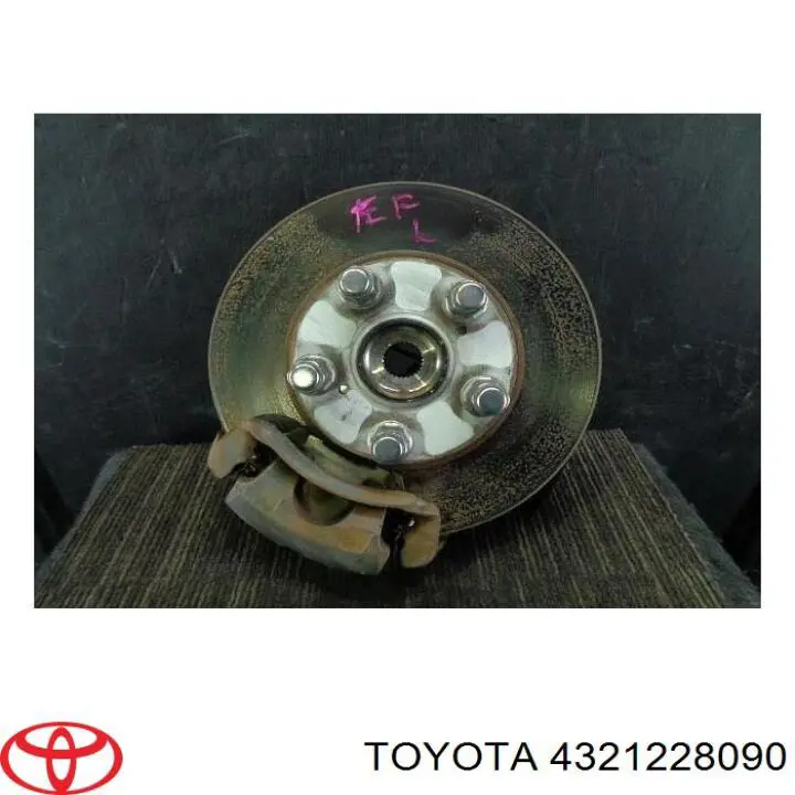 Цапфа (поворотный кулак) передний левый Toyota 4321228090 цена, от 38.94 USD