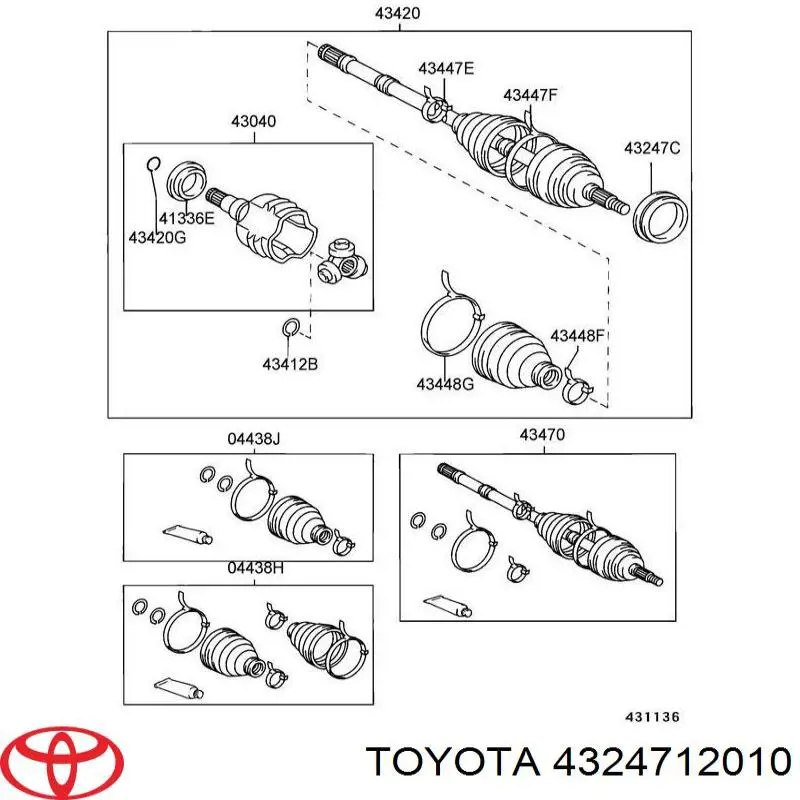 Кольцо ступицы на Toyota Picnic XM1
