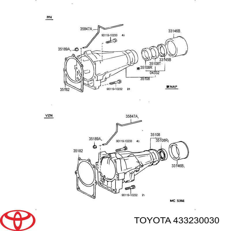  433230030 Toyota