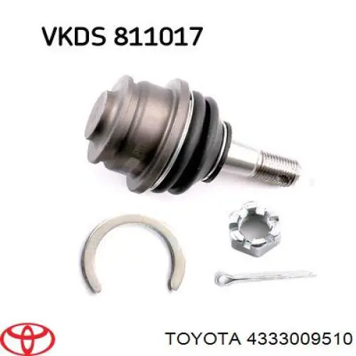 Шаровая опора, нижняя Toyota 4333009510 цена, от 53.69 USD