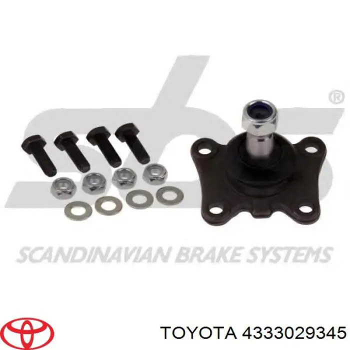 Шаровая опора, нижняя Toyota 4333029345 цена, от 16.15 USD