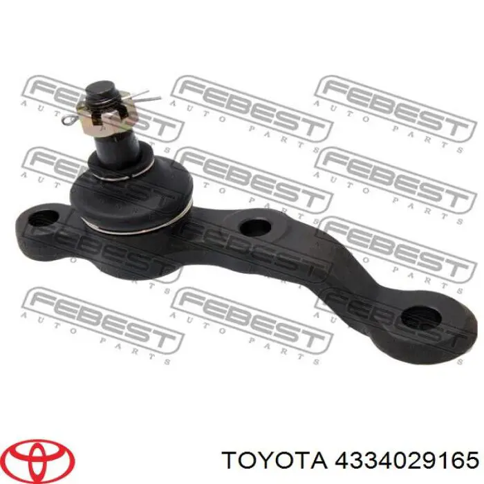 Нижняя левая шаровая опора 4334029165 Toyota