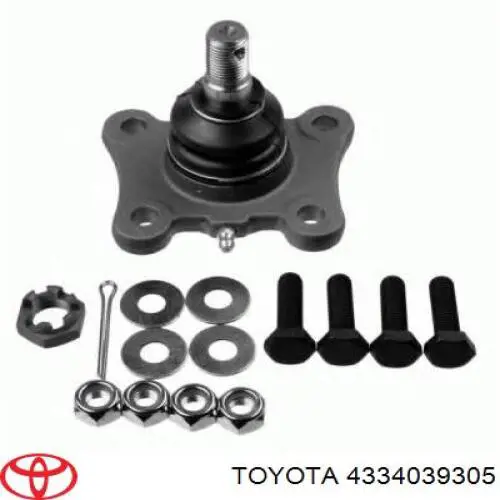 Купить 4334039305 Toyota Шаровая опора, нижняя, левая