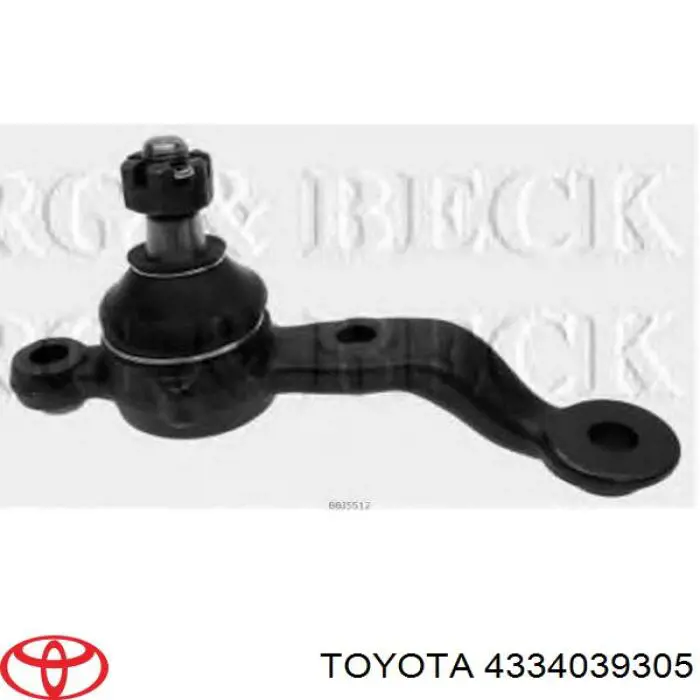 Нижняя левая шаровая опора 4334039305 Toyota