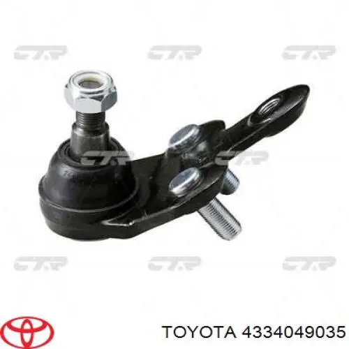 Шаровая опора левая нижняя Toyota 4334049035