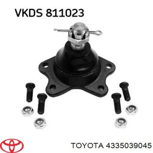 Верхняя шаровая опора Toyota 4335039045 цена, от 11.67 USD