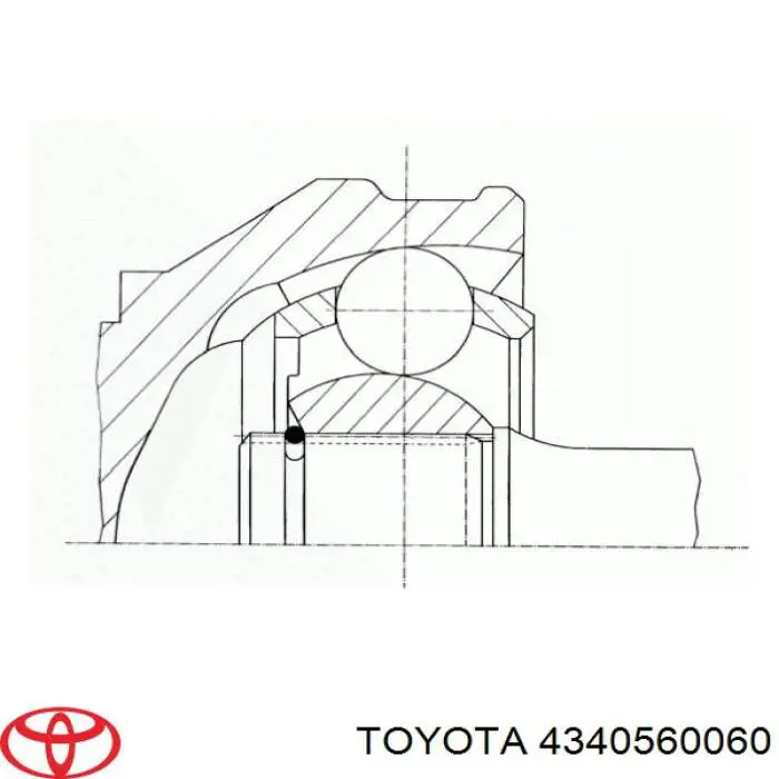 4340560060 Toyota шрус наружный передний