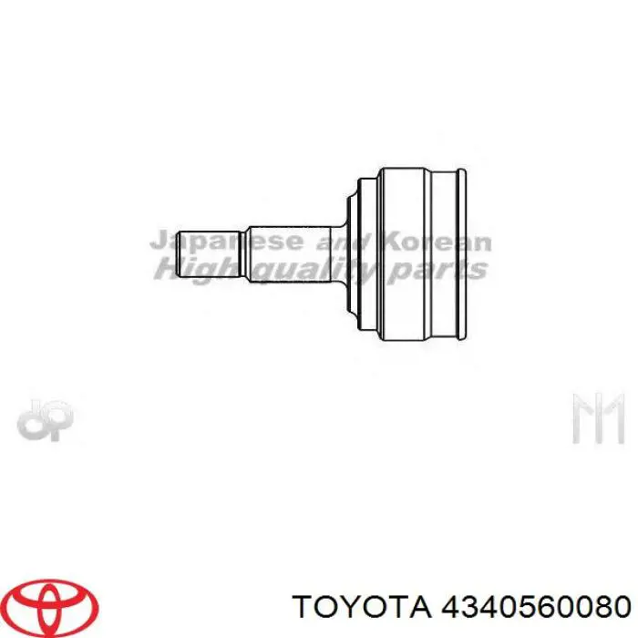 4340560080 Toyota шрус наружный передний