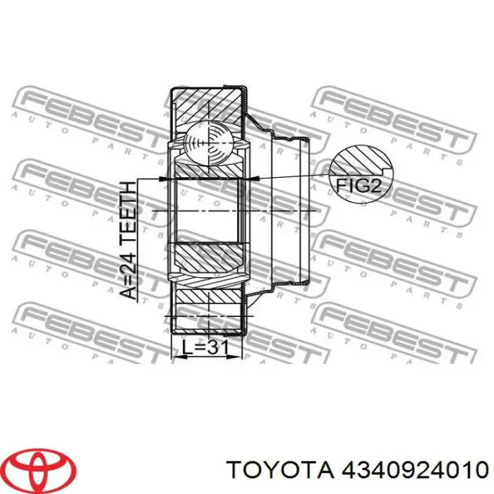 Toyota 4340924010 цена, от 190.04 USD