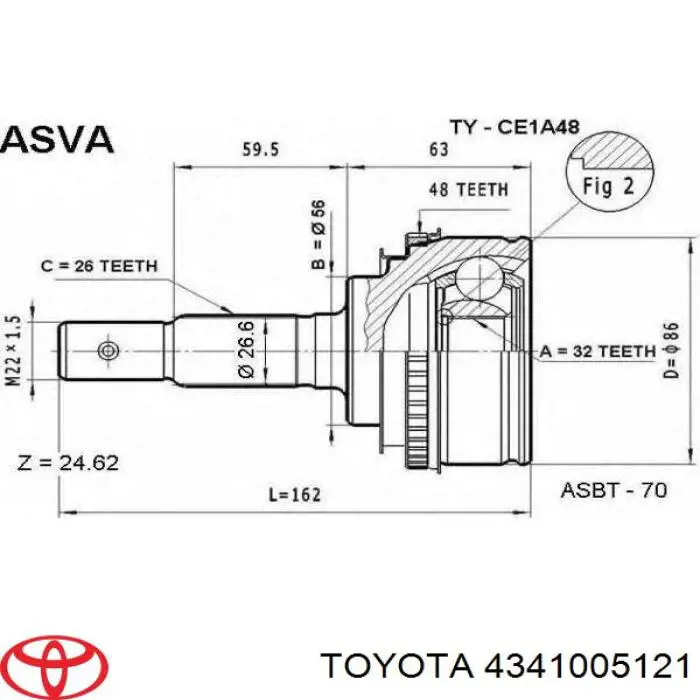 4341005121 Toyota