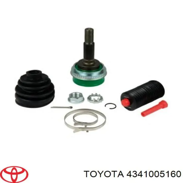 4341005160 Toyota Полуось передняя, правая